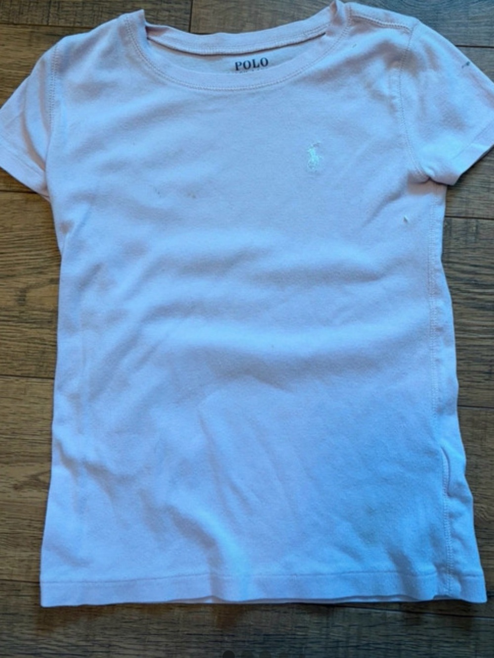 Polo by Ralph Lauren Girls' Pale Pink Short Sleeve Tee